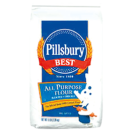 PILLSBURY ALL PURPOSE FLOUR OR UNBLEACHED 5 LB. PKG.